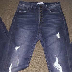kancan canary high rise ankle skinny jeans size 7/27
